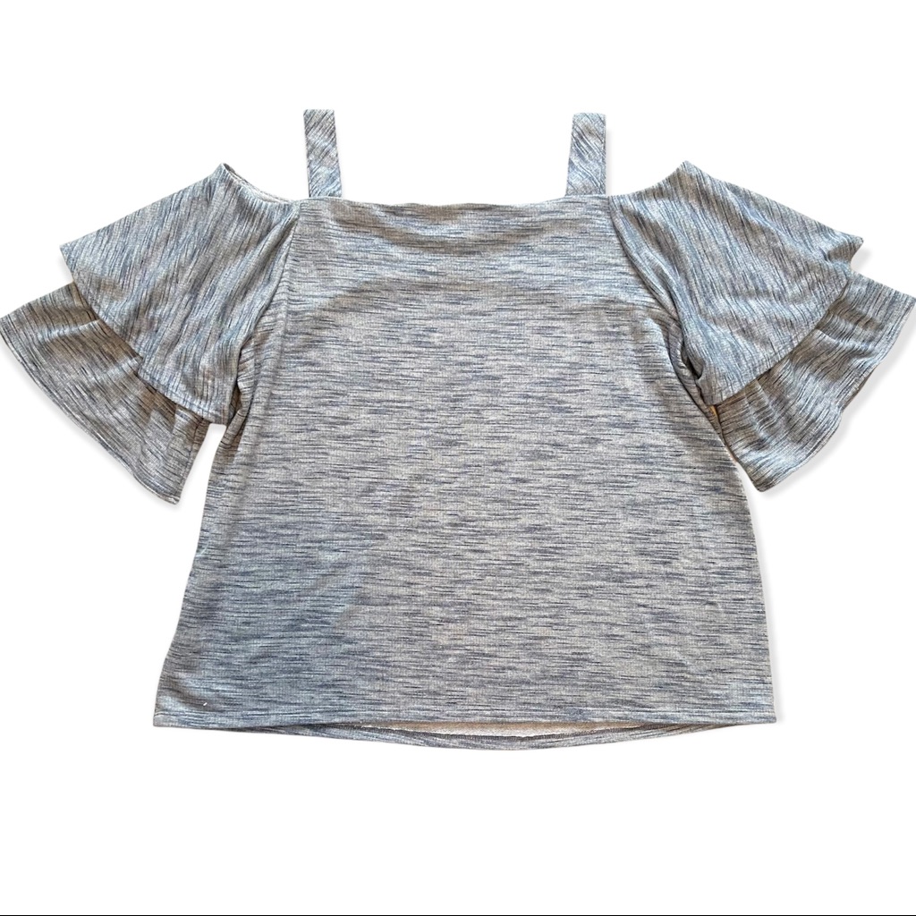 Chico’s I Cold Shoulder Knit Blouse